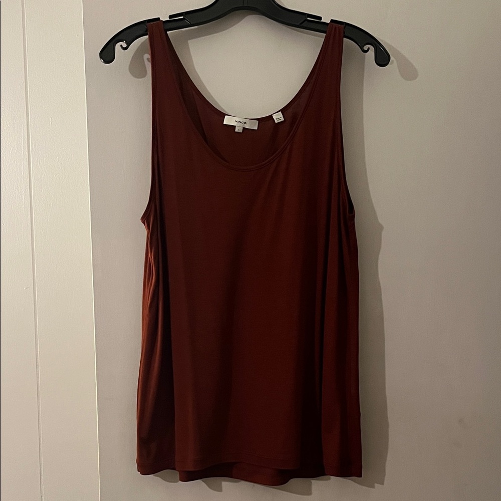 Vince Rich Mahogany Tank Top